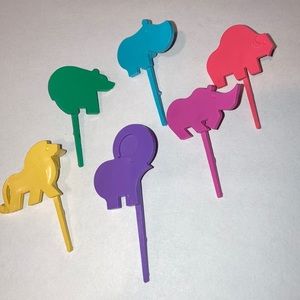 Vintage Tupperware cake candle holders